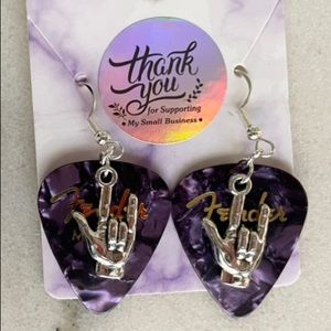 Fender Guitar Pick Earrings